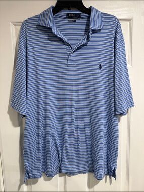 Polo by Ralph Lauren Blue White Striped Polo Shirt